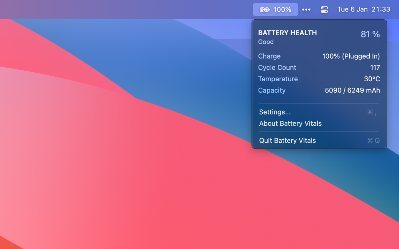 Battery Vitals screenshot 1