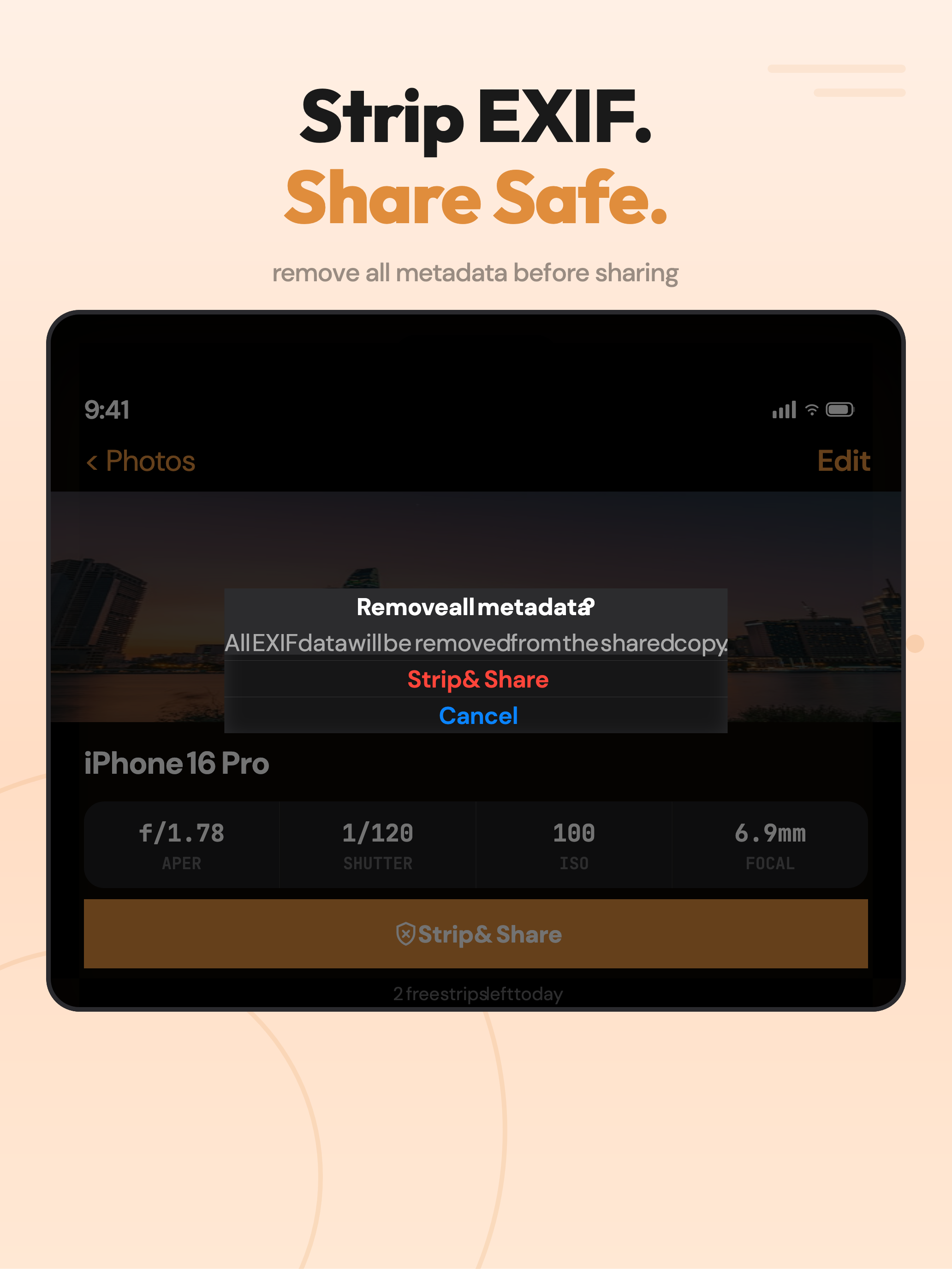 ExifStrip screenshot 2