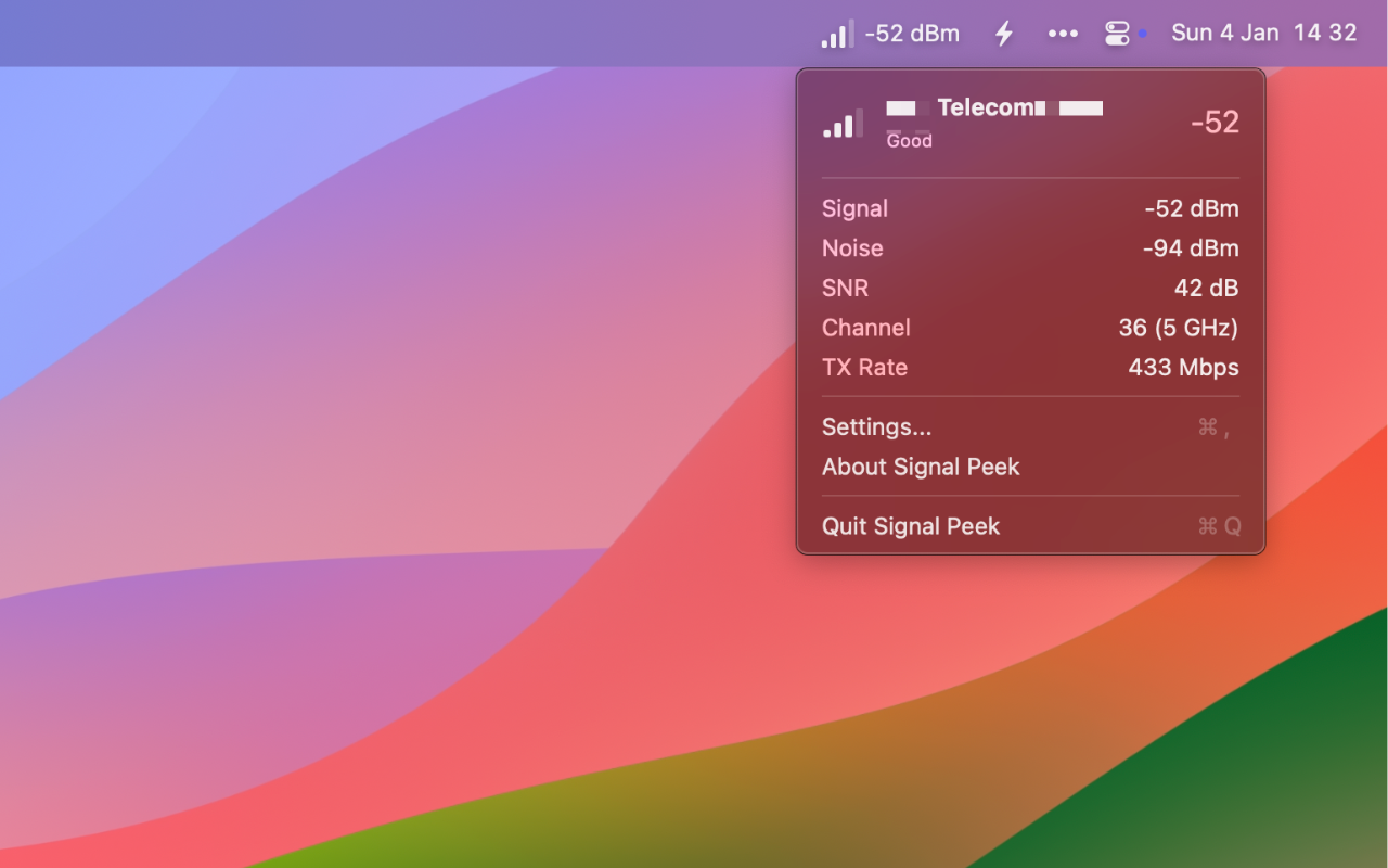 Signal Peek screenshot 1