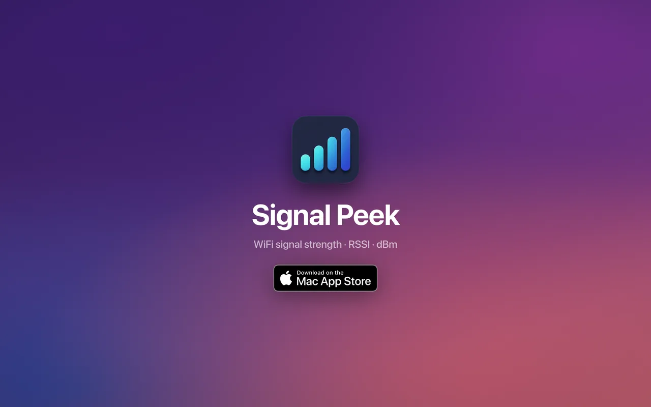 Signal Peek on the Mac App Store