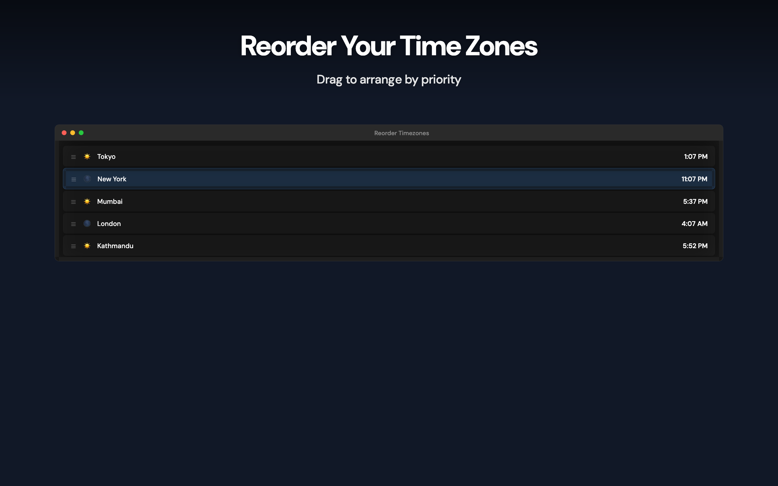 Timezone Peek screenshot 4