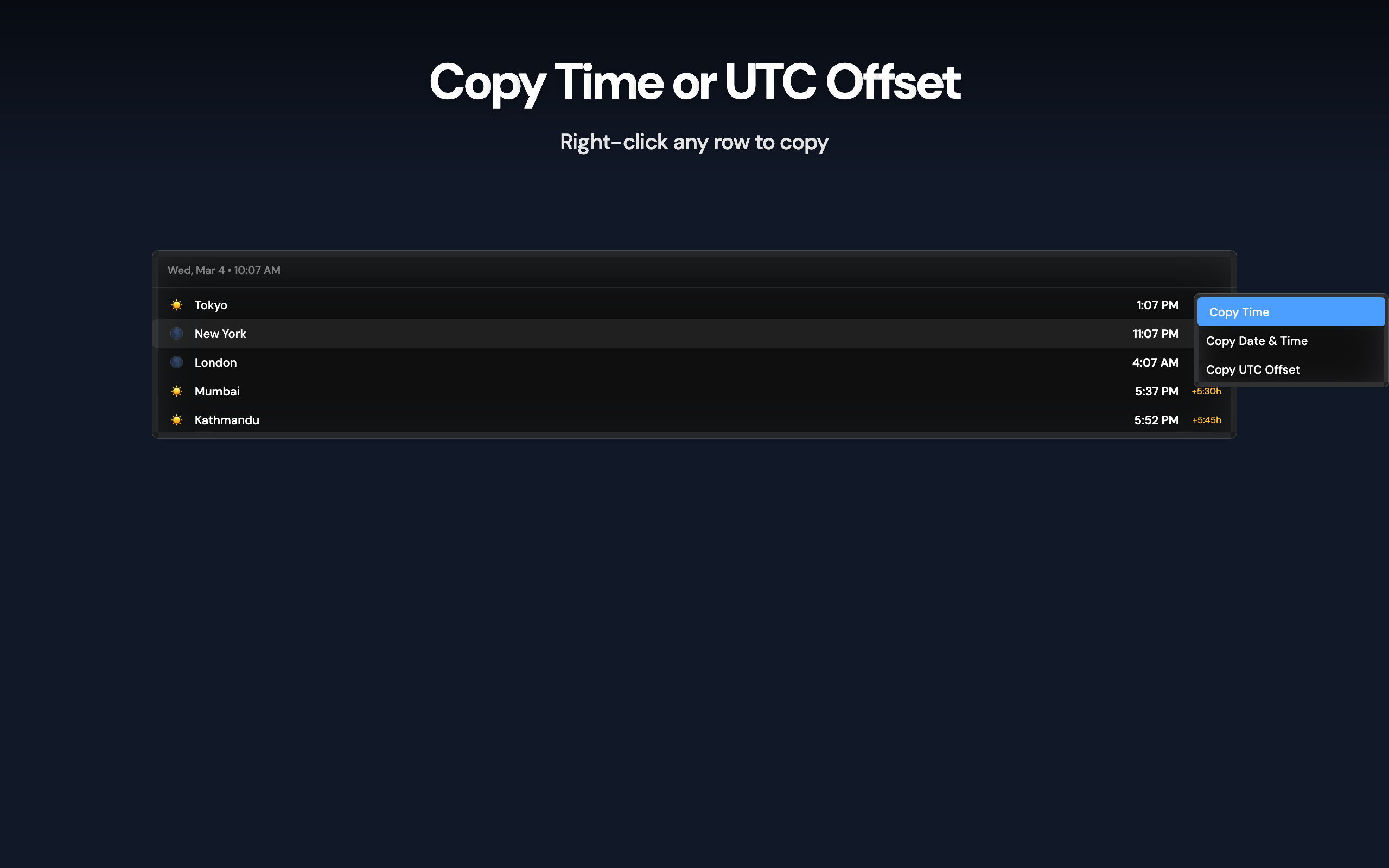 Timezone Peek screenshot 5