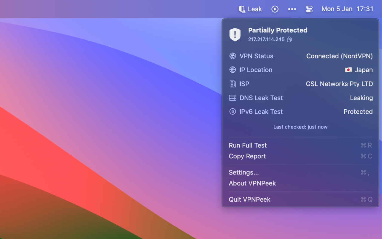 VPN Peek screenshot 3